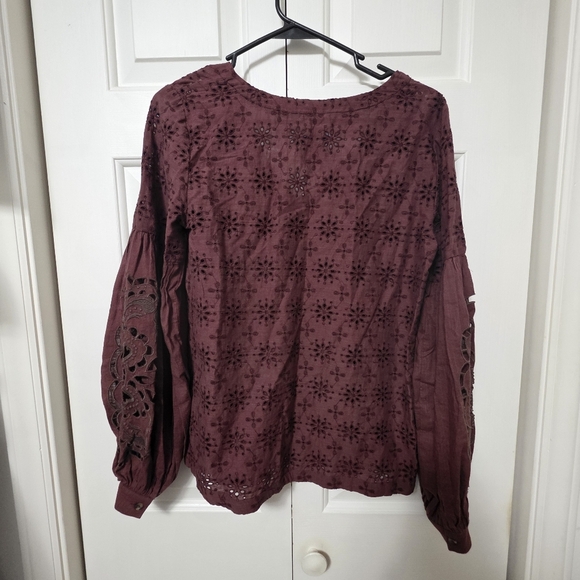 Anthropologie Embroidered Womens Blouse Size XS - Picture 6 of 11